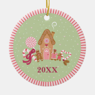 Ornamento De Cerâmica Moedas, Cor-de-Rosa, De Gingerpão Rosa, Aranulaç