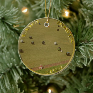 Ornamento De Cerâmica Moedas de Ouro 2024,