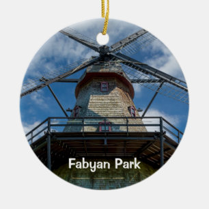 Ornamento De Cerâmica Moinho de Fabyan Park Dutch Smock