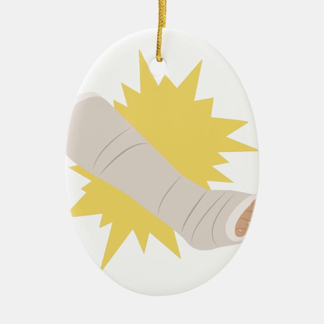 Ornamento De Cerâmica Molde do pé (Frente)