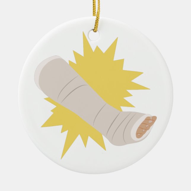 Ornamento De Cerâmica Molde do pé (Frente)