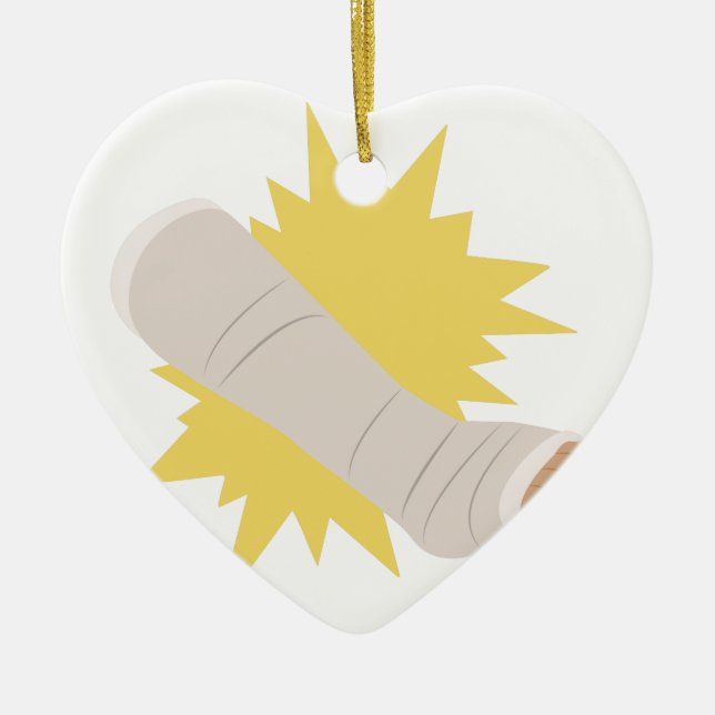 Ornamento De Cerâmica Molde do pé (Frente)