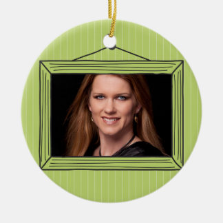 Ornamento De Cerâmica Moldura para retrato handdrawn retangular