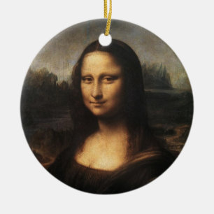 Ornamento De Cerâmica Mona Lisa