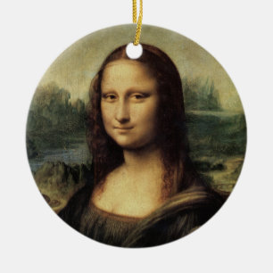 Ornamento De Cerâmica Mona Lisa