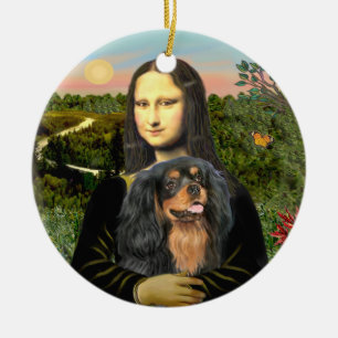 Ornamento De Cerâmica Mona Lisa - Cavaleiro (preto/tan)