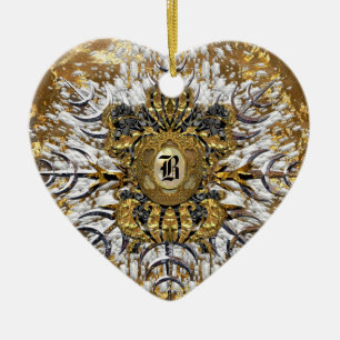 Ornamento De Cerâmica Monograma de Grandmarch