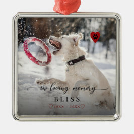 Ornamento De Cerâmica Monograma de Impressão de Foto Pet Pet de Memória