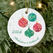 Monograma de Lâmpadas de Natal Modernas