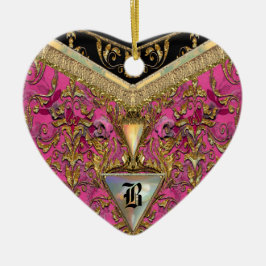 Ornamento De Cerâmica Monograma do Victorian de Marshwell