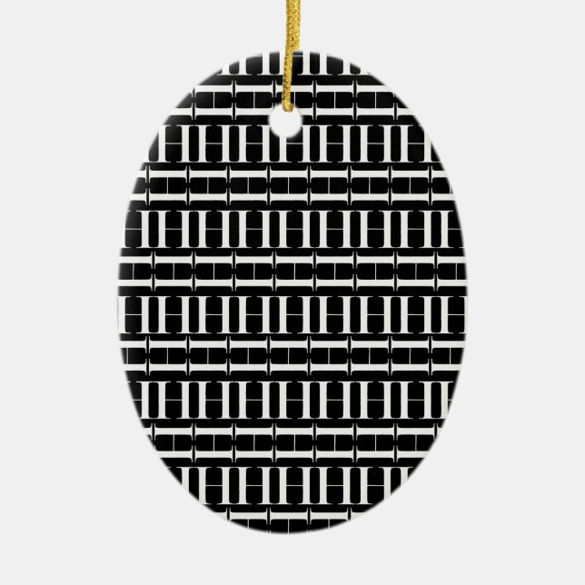 Ornamento De Cerâmica Monograma - Letra Inicial H (Frente)