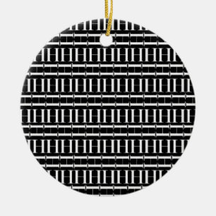 Ornamento De Cerâmica Monograma - Letra Inicial H