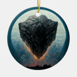 Ornamento De Cerâmica Monolith Fantasy Sci-Fi Art