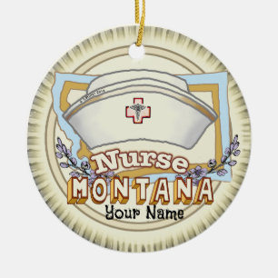 Ornamento De Cerâmica Montana Nurse