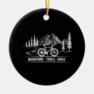 Ornamento De Cerâmica Montanha - Bicicleta de bicicleta de bicicleta