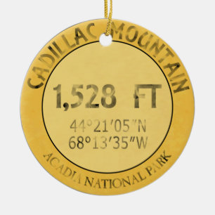 Ornamento De Cerâmica Montanha do cadillac