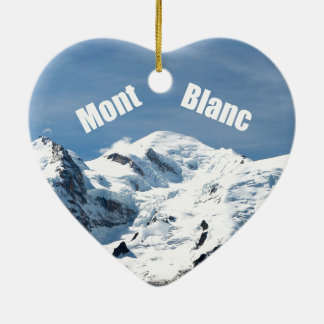 Ornamento De Cerâmica Montanha do Monte Branco - Magnífico!