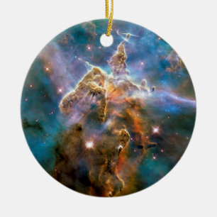 Ornamento De Cerâmica Montanha Mística Nebulosa Carina Foto Espacial Hub