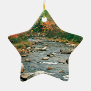Ornamento De Cerâmica Montanhas brancas New Hampshire do outono