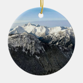 Ornamento De Cerâmica Montanhas Nevadas da Colúmbia Britânica