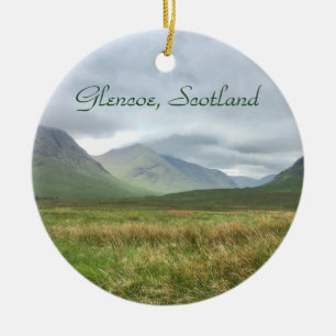 Ornamento De Cerâmica Montanhas Scotland de Glencoe, montanhas escocesas