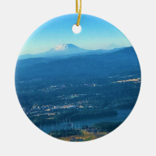 Ornamento De Cerâmica Monte Ruas. Helens, Washington