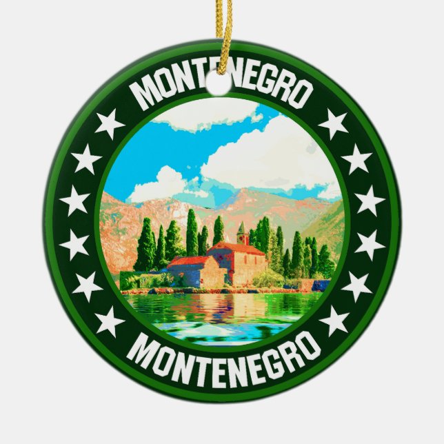 Ornamento De Cerâmica Montenegro (Frente)