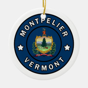 Ornamento De Cerâmica Montpelier Vermont