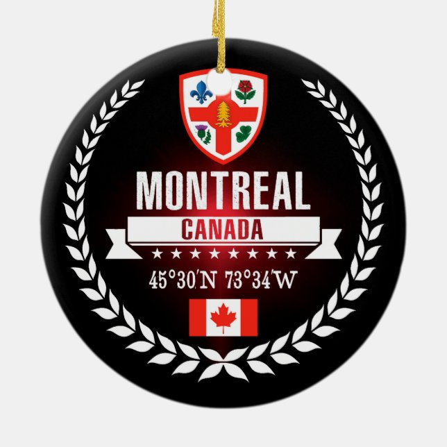 Ornamento De Cerâmica Montreal (Traseira)