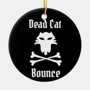 Ornamento De Cerâmica Morto Cat Bonde