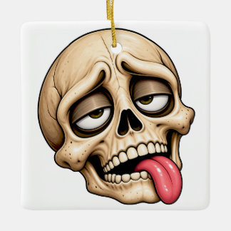 Ornamento De Cerâmica MORTO DE CANSADO… mas ainda aparecendo.