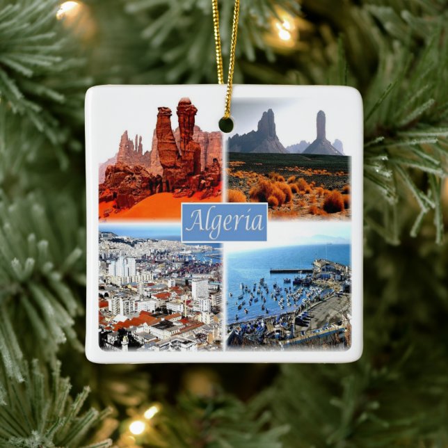 Ornamento De Cerâmica Mosaico zDZ009 ALGERI, Argélia, África, (Árvore)