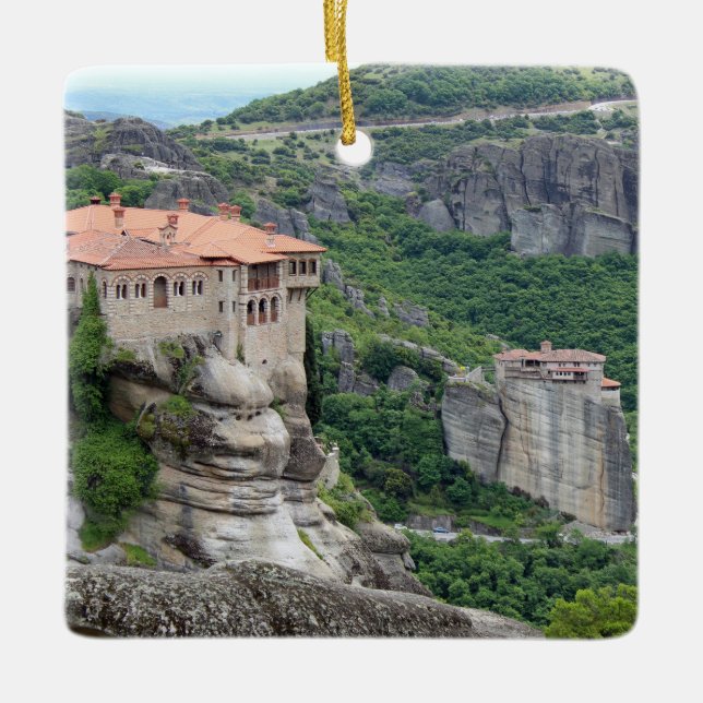 Ornamento De Cerâmica Mosteiro de Meteora 2 (Frente)
