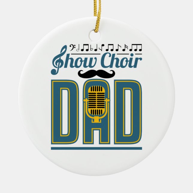 Ornamento De Cerâmica Mostrar Pai do Coro (Frente)