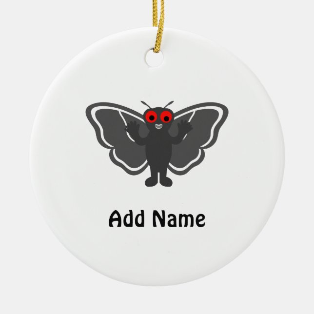 Ornamento De Cerâmica Mothman bonito (Frente)
