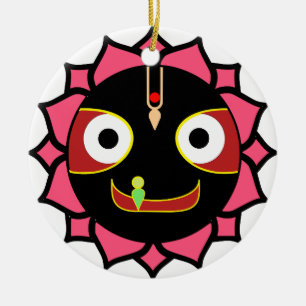 Ornamento De Cerâmica Motivo indiano de Krishna do divertimento