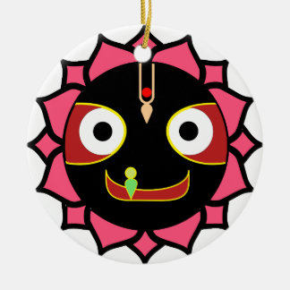 Ornamento De Cerâmica Motivo indiano de Krishna do divertimento