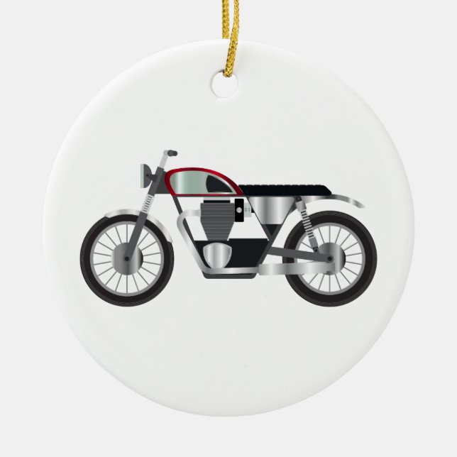 Ornamento De Cerâmica Motocicleta (Frente)