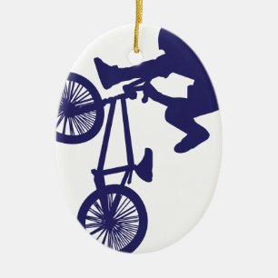 Ornamento De Cerâmica Motociclista de BMX
