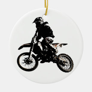 Ornamento De Cerâmica Motocross motocicleta