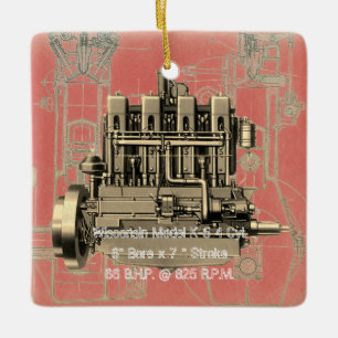 Ornamento De Cerâmica Motor de Wisconsin Milwaukee Wisconsin Engine Earl