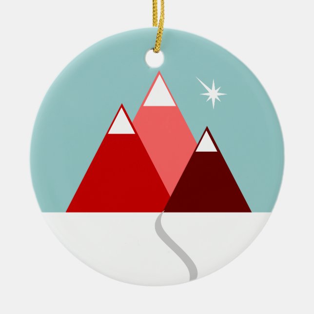 Ornamento De Cerâmica Mount Healthy (Frente)