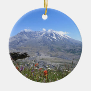 Ornamento De Cerâmica Mount Saint Helens