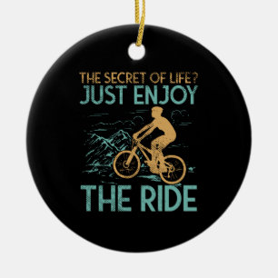 Ornamento De Cerâmica Mountain Bike Biker