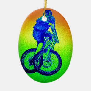 Ornamento De Cerâmica mountain bike Llandegla mtb bmx