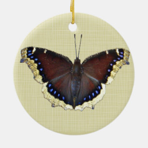 Ornamento De Cerâmica Mourning Cloak Butterfly - Antiopa Ninfalis