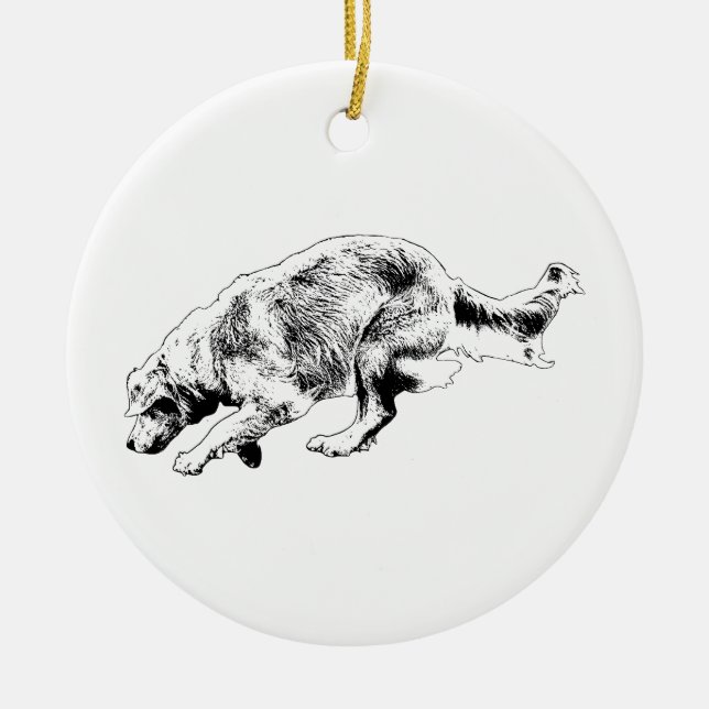 Ornamento De Cerâmica Movimento Momento de Ouro (Frente)