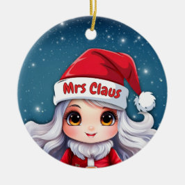 Ornamento De Cerâmica Mrs Claus 🤶🎄