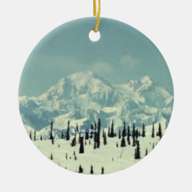 Ornamento De Cerâmica Mt. Denali 01 (Frente)