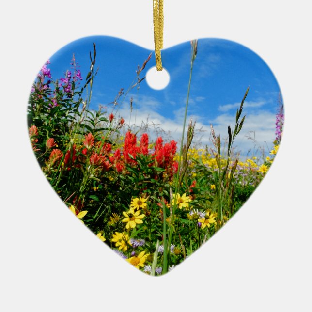 Ornamento De Cerâmica Mt. Wildflower (Frente)